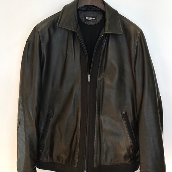 Kiton Lambskin Jacket / Custom Order Mens SZ 50 / 40R US - Picture 2 of 15